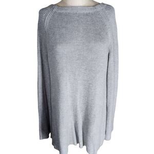 FATE by LFD sz L grey tunic style sweater open back